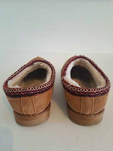 UGG AUSTRALIA TAZZ CHESTNUT SLIPPERS SIZE UK 6 IN GOOD CONDITION. - Picture 9 of 12