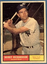 1961 Topps #180 Bobby Richardson  New York Yankees