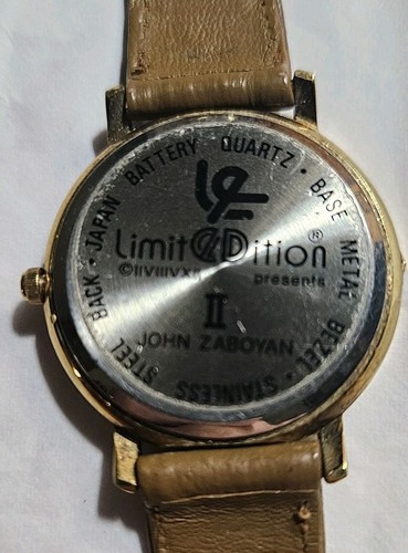 Limitedtion II Watch John Zabyan Moon Phase Quartz Runs New Battery - Picture 4 of 7