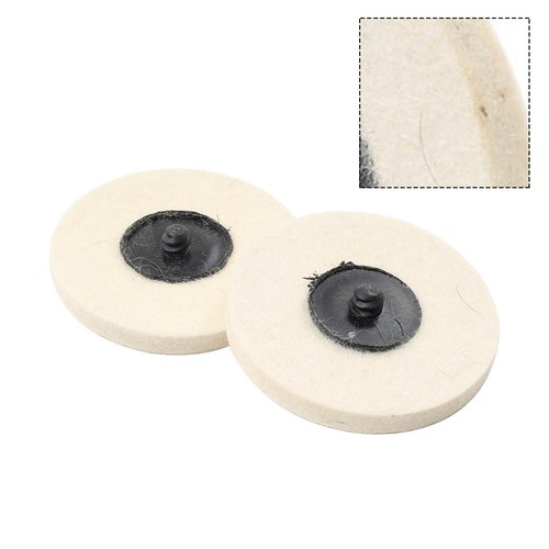 2/4/10 Pcs 3" Roloc Wool Felt Polishing Wheel Polisher Buffing Pad Holder Disc - Picture 5 of 27