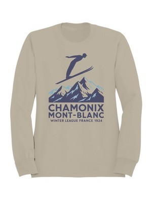 Chamonix Mont-Blanc Ski 1924 Graphic Women's Sweatshirt