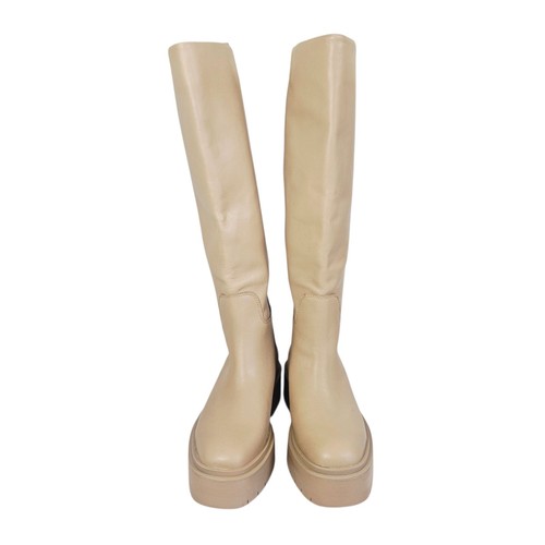 Sam Edelman kniehohe wasserdichte Damenstiefel Larina braun Sesamleder neu ohne Etikett - Bild 3 von 20