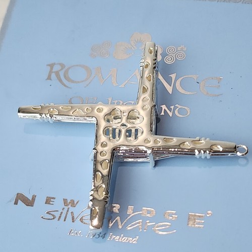 Romance of Ireland Newbridge Silverware St. Brigid’s Cross Decoration Silver - Picture 3 of 10
