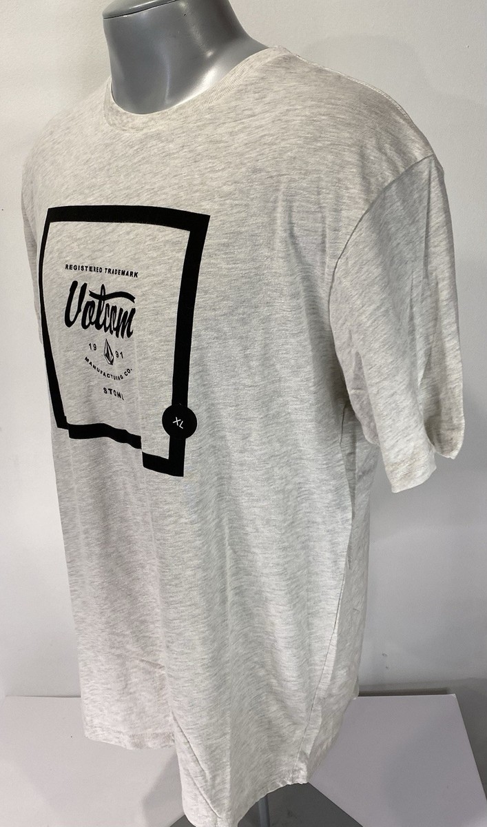 Volcom NWT Men XL T-Shirt Gray Heather Crewneck Short Sleeve