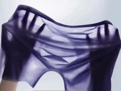Boxer Bleu Clair plum taille XXL sans couture transparent sheer sexy Réf. T01 - Picture 24 of 24