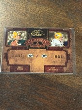 2004 Donruss Classics Classic Combos Bart Starr Ray Nitschke #CC-31 140/750 (D)