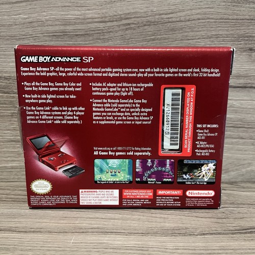 Nintendo Game Boy Advance SP - Flame Red (AGS-001) - Bild 5 von 13