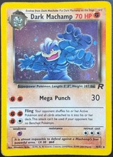 Dark Machamp Holo - 10/82 - Team Rocket - Pokemon 1999 (MP)