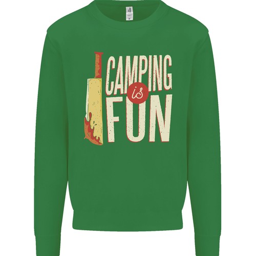 Camping is Fun Funny Murder Halloween Kids Sweatshirt Jumper - Picture 9 of 35