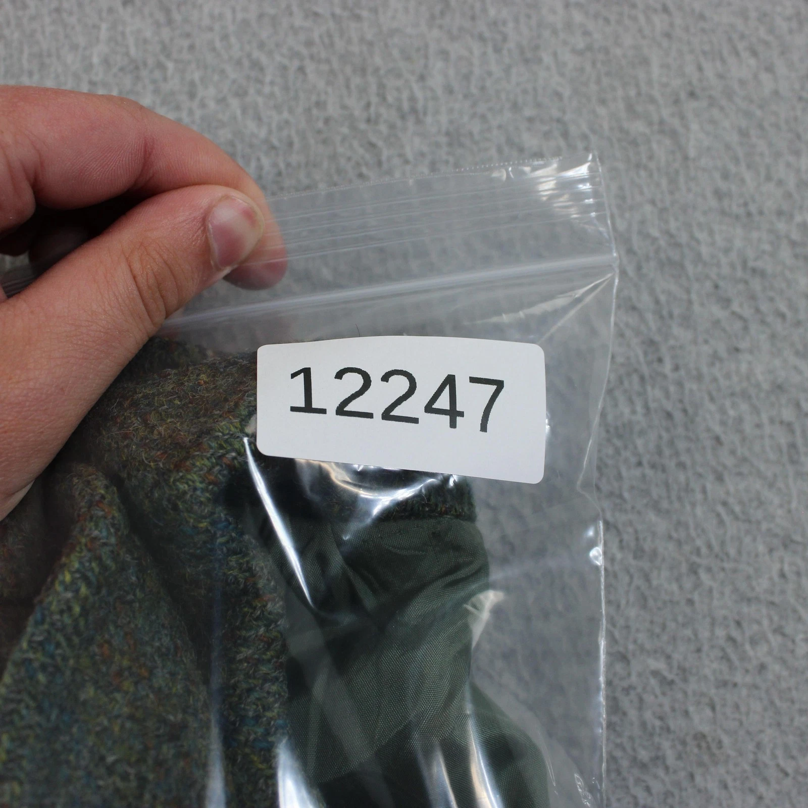 Vintage Harris Tweed Blazer Mens 42 Green Stripe Wool Sport Coat Heritage READ image 12