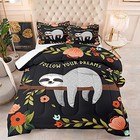 Sloth Comforter Bedding Set for Boys Girls, 3D Cute Sloth in Twin Sloth 5002
