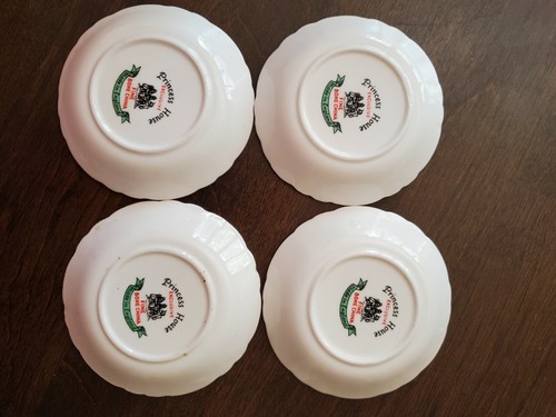 Vintage Set Of 4 Princess House Exclusive Fine Bone China Small Butter Dishes - Picture 4 of 5