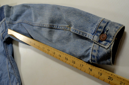 Rare LEVIS 70590 0427 Vintage TRUCKER jeans JACKET M size 8-10 womens Patch - Picture 12 of 20
