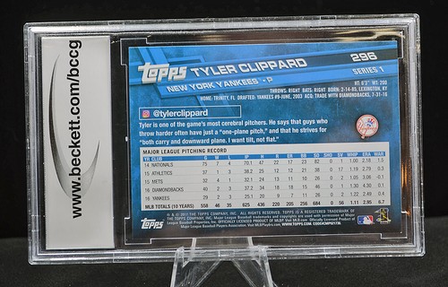 2017 Topps Toys R Us Purple Tyler Clippard #296 BCCG 10 - Picture 2 of 2
