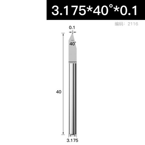 Vástago de 3,175 mm 20 ~ 90º 0,8 mm en forma de V PCB broca de grabado de carburo fresadora CNC - Imagen 22 de 34