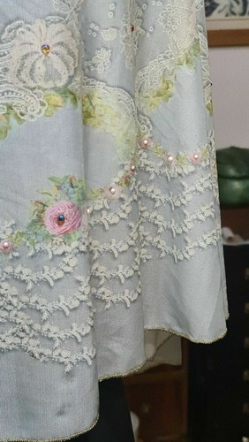 Michal Negrin Great Romantic Grüntöne Schal Shawal Neu mit Etikett Big size... - Bild 10 von 12