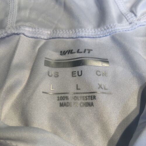 Willit Men's Sun Protection UPF 50+ Long Sleeve Hooded T-Shirt White L - Picture 2 of 2
