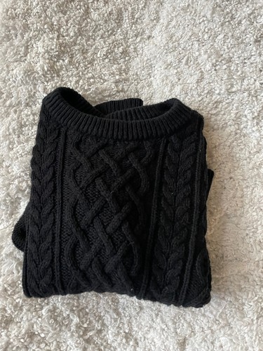 Gap Kids Girls Sz. S Black Cable Knit Sweater. Classic, Excellent Quality - Picture 10 of 10