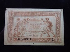 France 1 Franc ND 1917 h3517 Serie C PM2 Army Treasury Trésorerie aux Armées