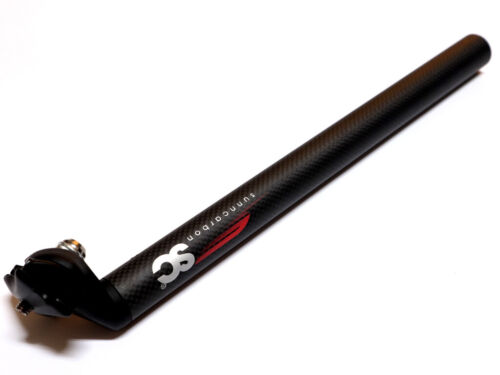 SC sunncarbon 3K Carbon Bike Seatpost 27.2x350mm Offset 25mm Matte Black - Picture 3 of 10
