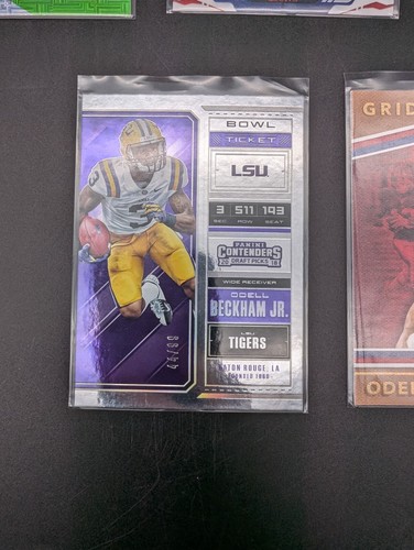 Odell Beckham JR. Football Card Lot Rookie Topps Finest Select Mosaic Patch #'d - Picture 8 of 8