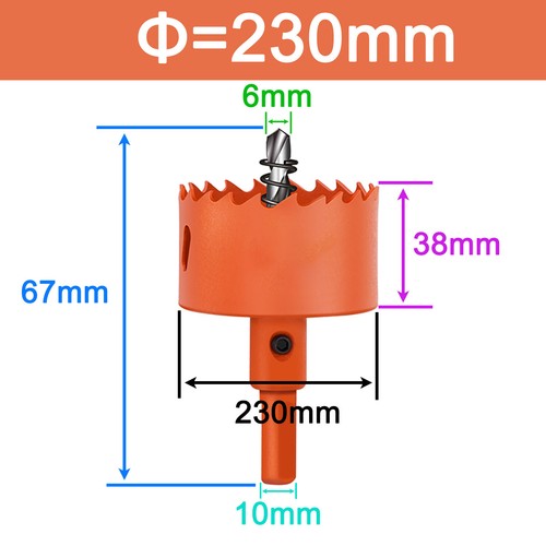 Lochsäge Hss Bi-Metall 16 - 250 mm Bohrkrone Dosen Bohrer Trockenbau Kreissäge - Bild 60 von 62