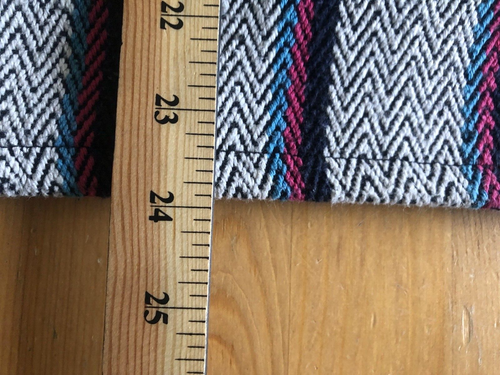 ORIGINAL SENOR LOPEZ Baja Hoodie Adult Medium Gray Pink Blue Poncho Pre Shrunk - Picture 17 of 17