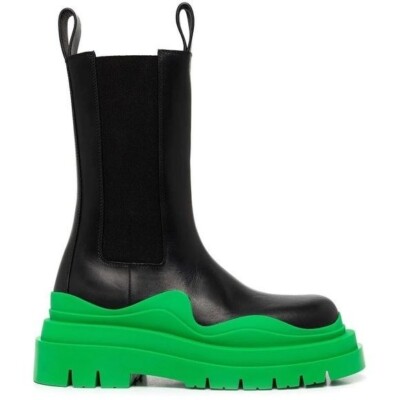 Bottega Veneta Black & Green Tire Boot | eBay