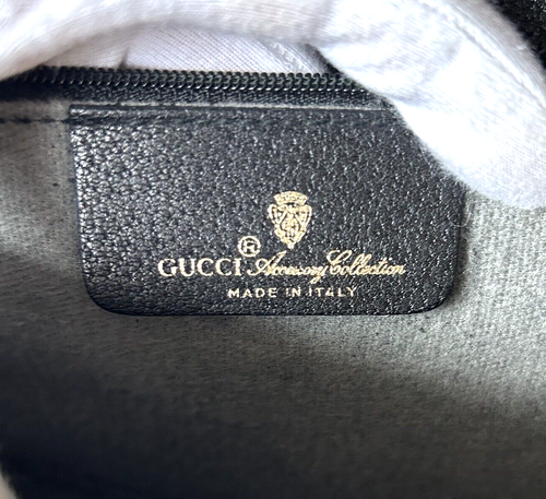 Vintage GUCCI Shoulder Clutch Bag Black 80's *Rare!* - Picture 20 of 24