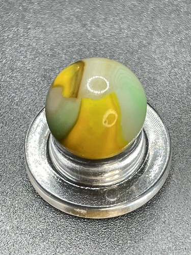 Peltier Pee Wee Marble HTF Peltier Mustard & Relish Marble Vintage Marble 0.472”