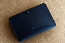 Atelier Du Cuir  Simplet "SNAP"  card case/holder Buttero blue