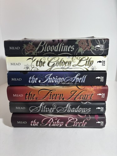 SIGNED Complete Series Set BLOODLINES 1-6 Richelle Mead 3 Hardcover 3 TPB C8