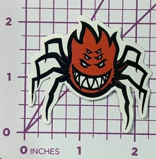 SPITFIRE Red Spider " Flame Big Head " Vinyl Decal Sticker Bomb Skateboard