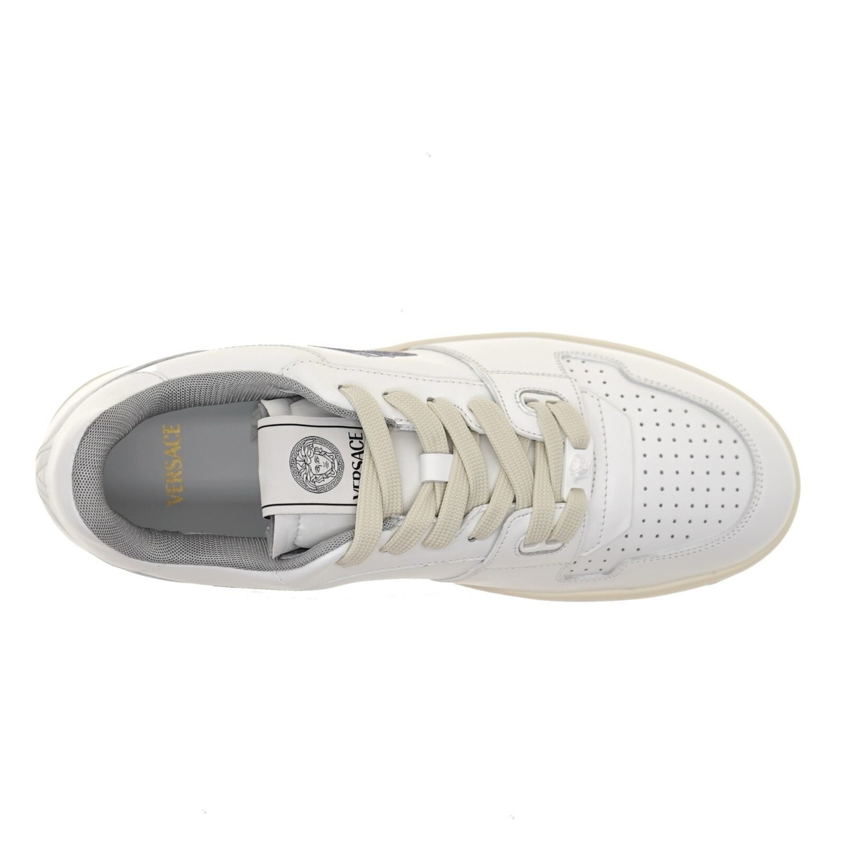 Versace Medusa Men Sneakers White Leather Size 45 / 12 US New | eBay