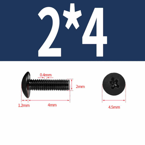 Tornillo de cabeza de braguero Phillips de acero al carbono niquelado/negro galvanizado - Imagen 68 de 123