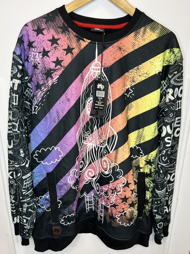 IMP Pullover Sweater Space Rocket Themed Size XL - Picture 1 of 8
