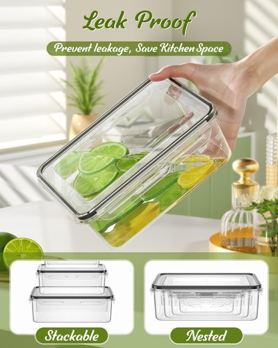 40 Piece Food Storage Containers with Lids(20 Containers & 20 Lids), BPA-Free - Picture 3 of 7
