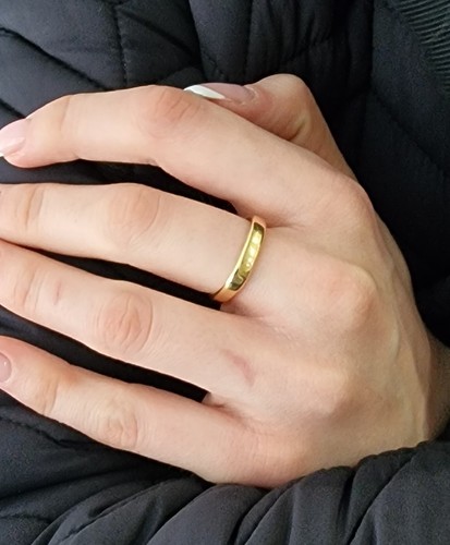 GUCCI Anello fedina in oro giallo 18 kt misura n 16 - Foto 8 di 9