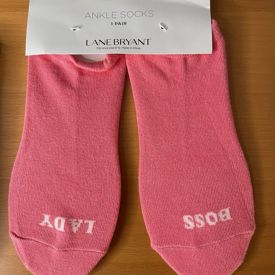 Lote de 3 Meias Aconchegantes Lane Bryant Femininas Multicoloridas Estampadas Elásticas Super Macias - Imagem 3 de 4