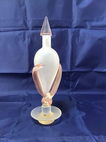 Effe Due Vetri D’Arte Murano matt weiß Karaffe rosa Glas gold Aventurin - Bild 3 von 13