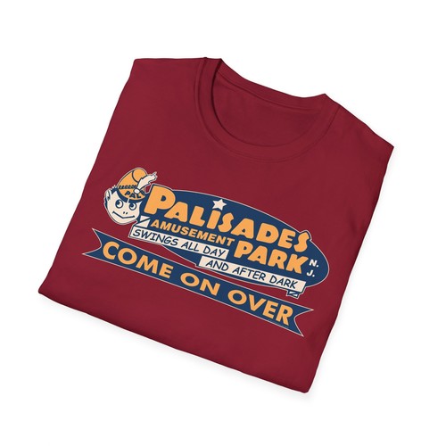Palisades Amusement Park Shirt Palisades Amusement Park T-Shirt Retro New Jersey - Picture 19 of 19