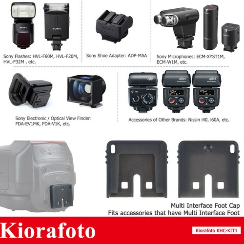 Sony Multi Interface Camera Hot Shoe Cover & MI Flash Microphone Foot Protector - Picture 4 of 5