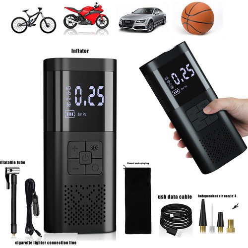 150PSI Rechargeable Air Pump Tire Inflator Portable Compressor Car Tyre Inflator - Picture 11 of 13