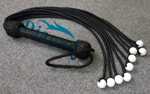 Frusta Vegan Professional Cat O Nine Tails Paracord Nylon Flogger 9 Tails Flogger - Foto 4 di 7