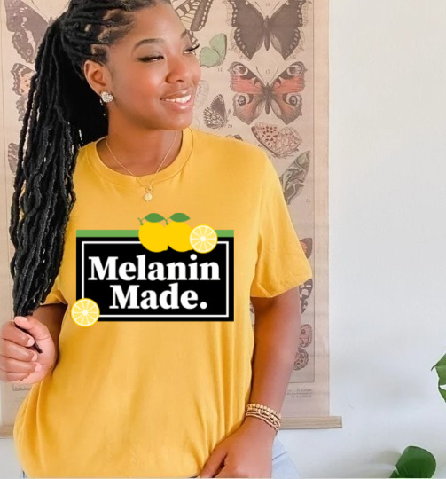 Yellow hotsell melanin shirt