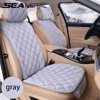 Black Cushion Car Seat Cover Pad Soft Protectors Driver Mat Breathable Non-Slip
