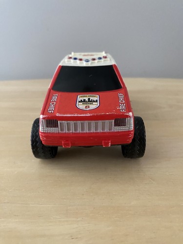 Vintage Buddy L Fire Chief Jeep Emergency Response Unit 8 Talks Lights Siren VID - Picture 5 of 12