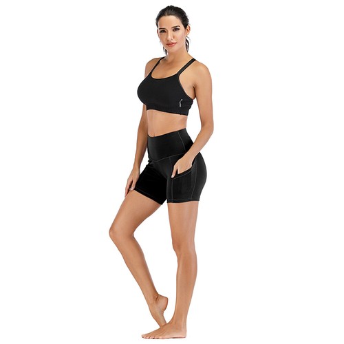 Womens Yoga Shorts Pocket Gym Cycling Biker Hot Pants Sports Leggings - Bild 8 von 15