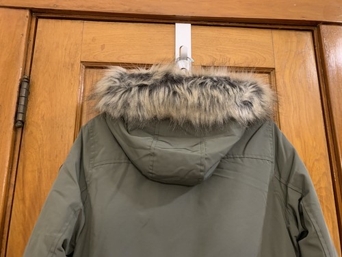 Spyder Explorer fur trim hood insulated parka jacket tea leaf green NWT M $299 - Picture 9 of 13