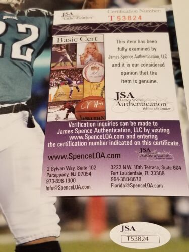 Duce Staley Signed Philadelphia Eagles 8x10 Photo JSA COA - Picture 4 of 6